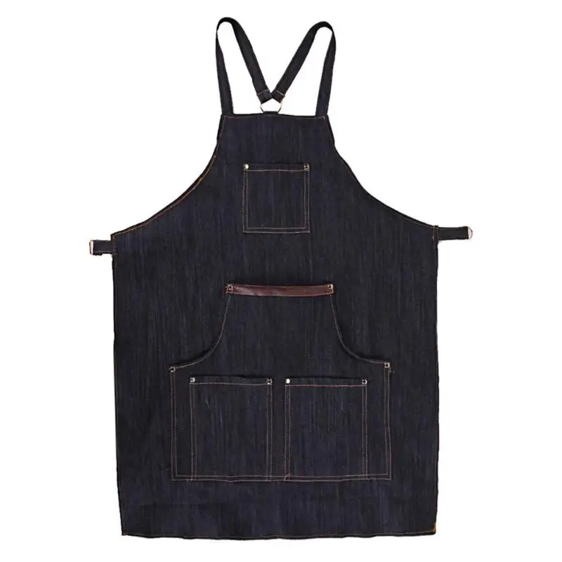 

Salons Hairdressing Cape for Hair Cutting Apron Denim Barber Hair Cutting Dyeing Cape Hairdresser Cloth Hair Styling Accessory