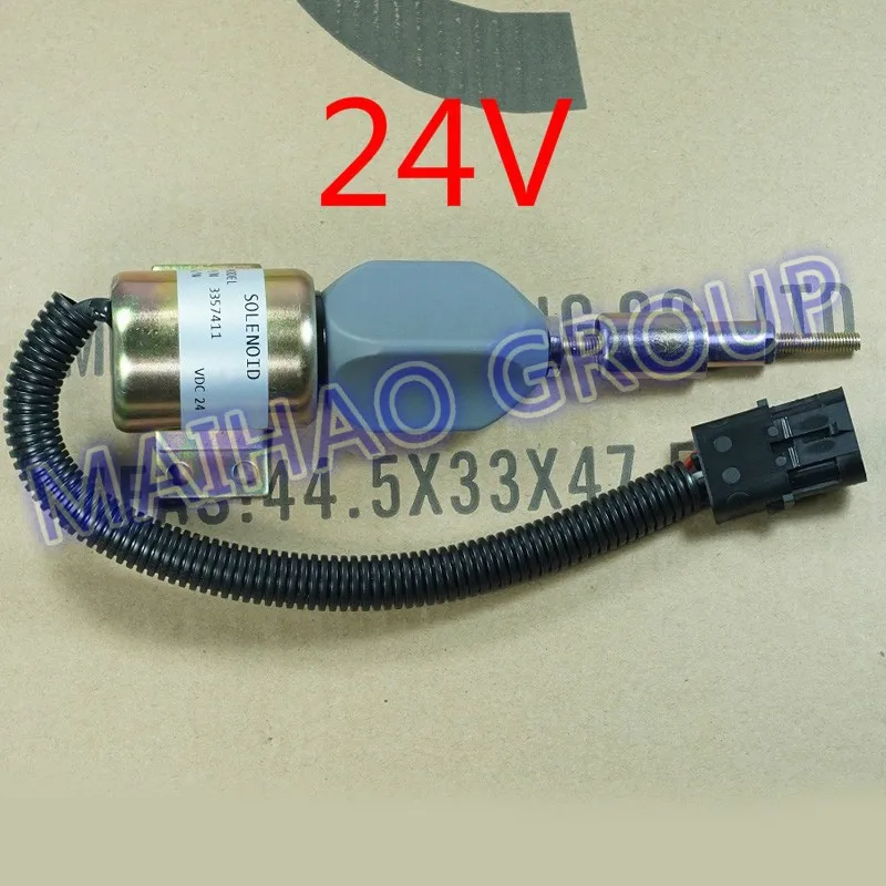 Высококачественный соленоид отключения подачи топлива клапан выключения стоп 3357411 3 pin для Cummins VW Ford 24 V