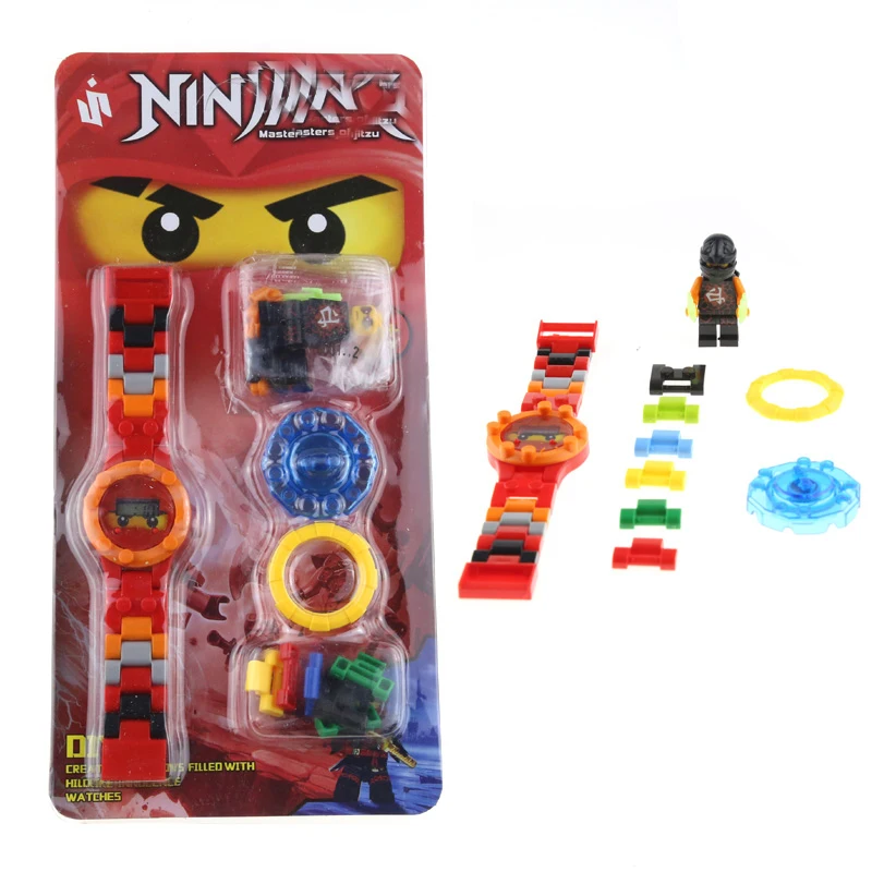 

In Stock 12 Style New Original box Ninja mini Super Hero Building Blocks Watch Bricks Compatible LEPINES Toys For Kids