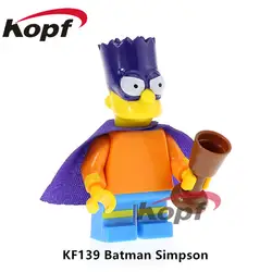 20 шт. KF139 строительные блоки Бэтмен Симпсон видения Железный человек Индиана Джонс супер героев кирпич Коллекция игрушек Детский подарок