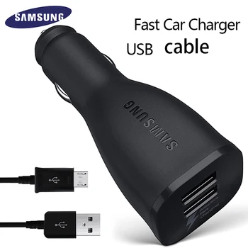 

Samsung Original Fast Charger For Galaxy S7 S6 Edge Note 4 5 Car Charger 9V1.67A/5V2A Universal Adaptive Travel Quick Charging