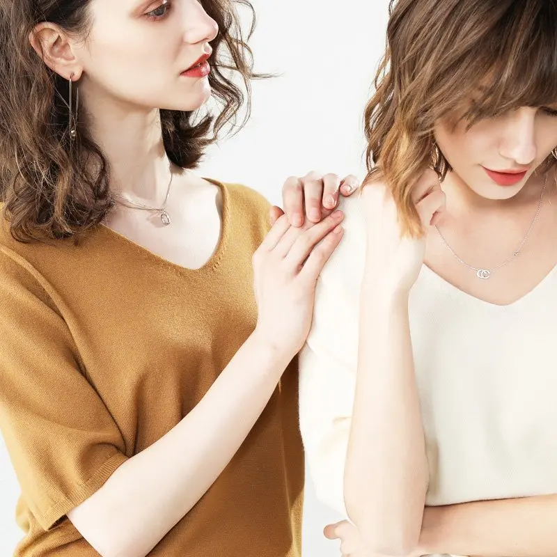 Sale Summer Knitwear Women's Knitted V-neck T-shirt Half Sleeve Thin Pullover Basic High-end Stretch Yarn Fabric Women Knit-Tee | Женская