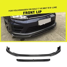 Parachoques delantero de fibra de carbono/FRP, divisores de labio para Volkswagen VW GOLF 7 VII MK7 R R-LINE Hatchback 2013-2018
