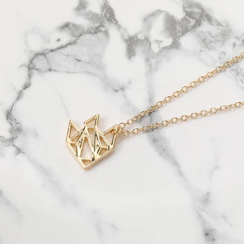 

10pcs Origami Tropical Fish Pendant Necklace Beach Swimming Fish Characin Jewelry Gift for Vocation