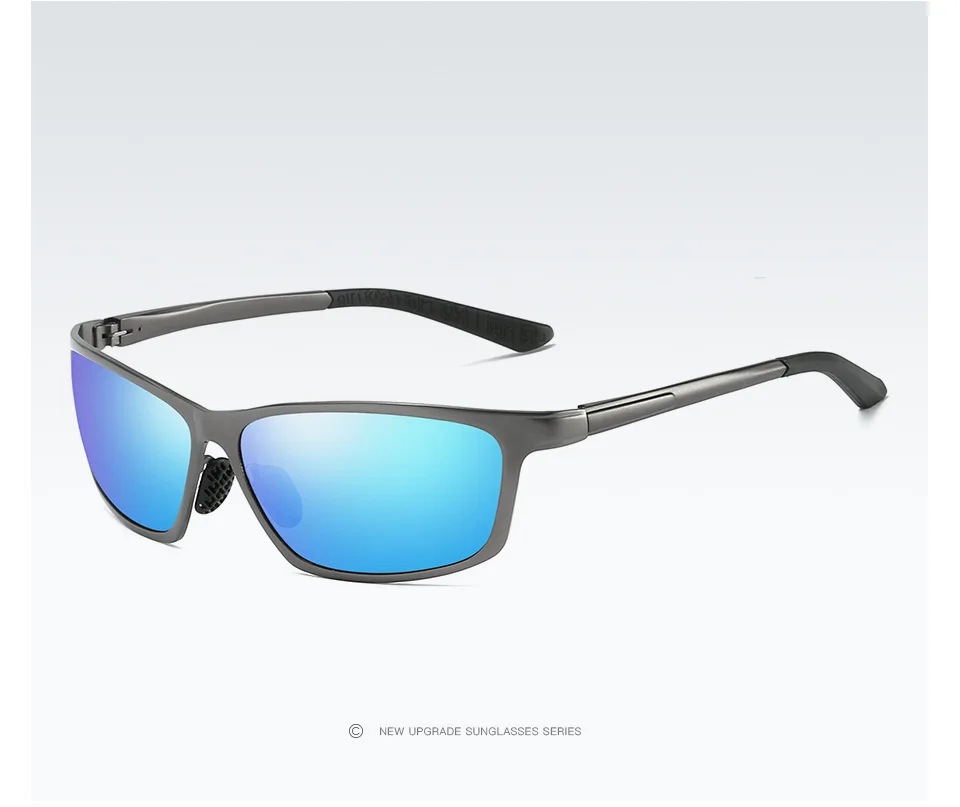 Брендовые дизайнерские солнцезащитные очки мужские Поляризованные антибликовые Квадратные Солнцезащитные очки для вождения на открытом