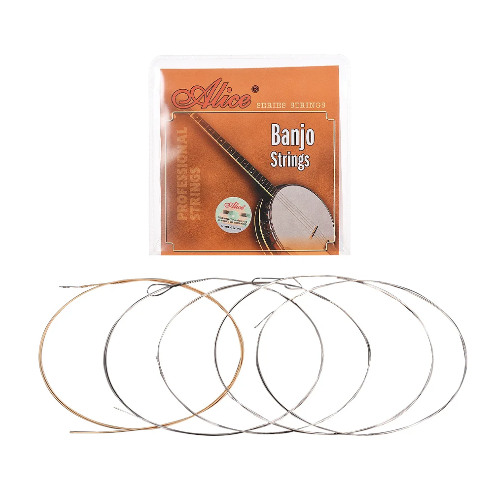 

4pcs/ Set 4-String Banjo Strings Set Instrument Strings Plated Steel Coated Copper Alloy Wound Guitar Parts