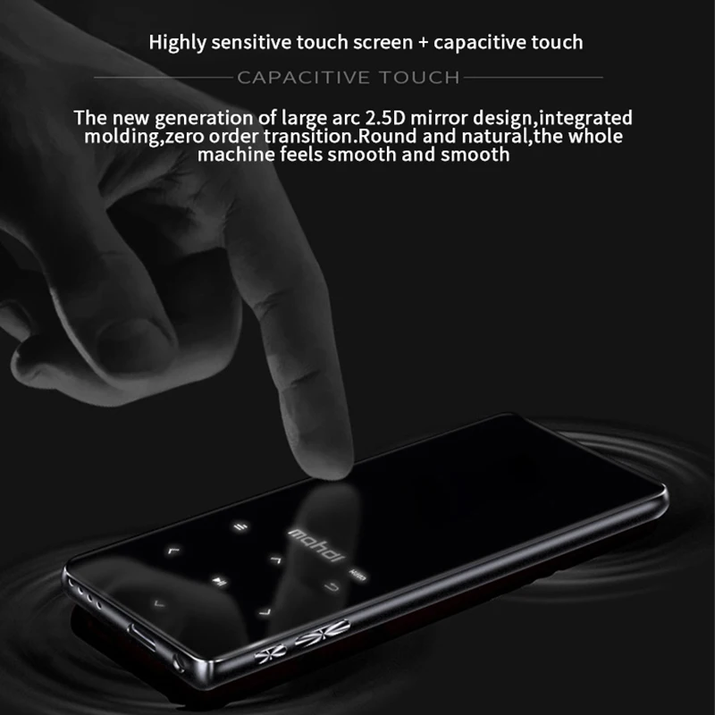 Mp3 плеер Mahdi Bluetooth 4 1 сенсорный экран Спортивная Портативная аудиосистема 8 ГБ Hi Fi с
