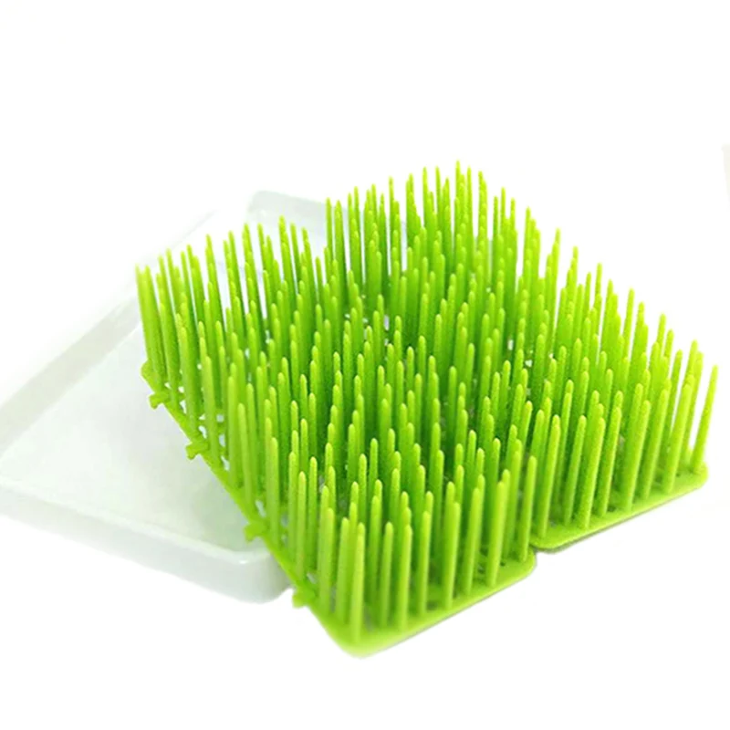 Baby Bottle Drier Grass Shape Toddler Pacifier Cleaning Drying Rack Shelf Newborn Nipple Milk Kettle Water Collect Groove BB3100 (4)