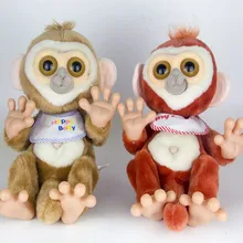 Забавная электронная обезьяна с ногами и руками движущиеся плюшевые робот-животное обезьяна обучающие игрушки для детей подарки на день рождения