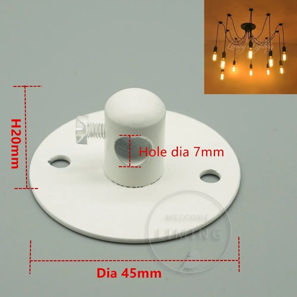 

10 Pcs Retro Vintage Antique Ceiling Lamp Rose Base Hook Plate Holder Fitting Chandelier Small Mini Lighting Accessories DIY
