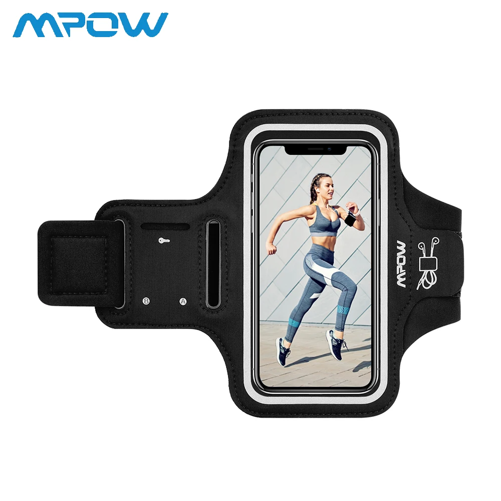 

Mpow Adjustable Phone Armband Armlet Running Exercising Arm Band Case For iPhone X Smartphone Cell Phones Hand Bag For iPhone Ca