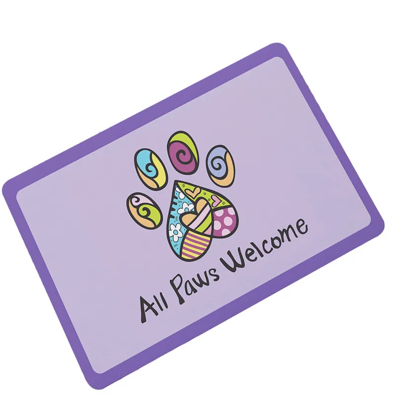 Personality Cartoon Ultra thin Absorbent Non slip Rubber Floor Mats