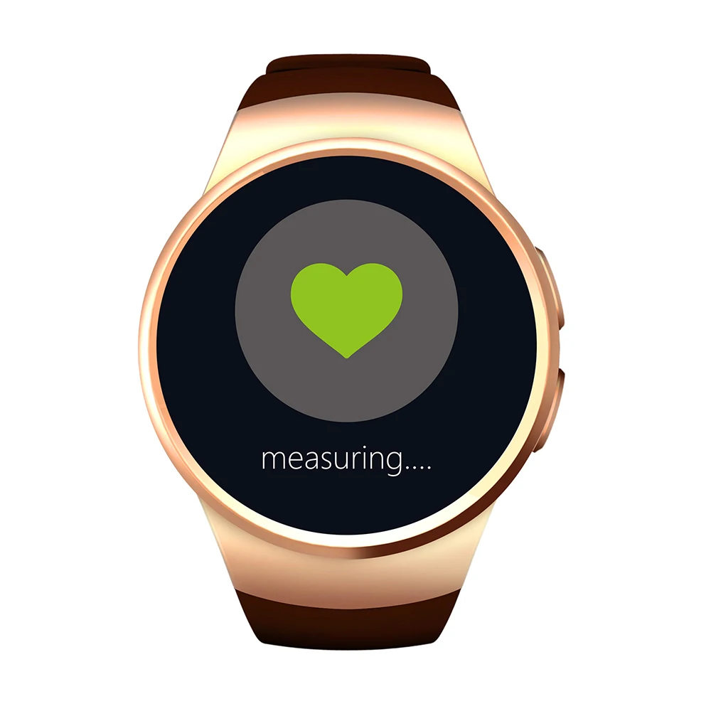 Умные часы LEMFO KW18, шагомер, умные часы, Sim карта, монитор сердечного ритма, умные часы для IOS, Android, телефон, Reloj Inteligente - Цвет: Gold