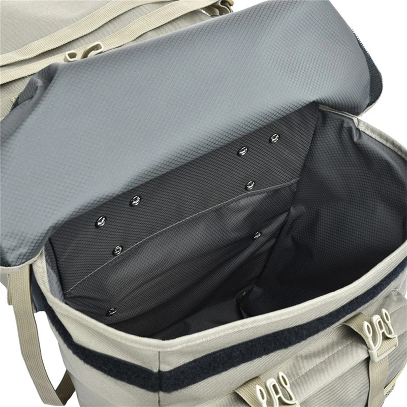 Clearance LOCALLION Retro Canvas Bicycle Carrier Bag 50L Rear Rack Trunk Bike Luggage Back Seat Pannier Reflectivs Cycling Storage Two Bag 5