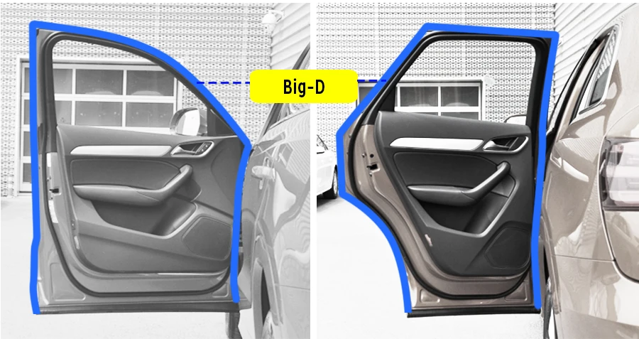 Buildreamen2 уплотнительная прокладка для двери автомобиля, уплотнительная прокладка для Ford Focus Escape Fusion Edge Subaru Outback Forester Impreza XV