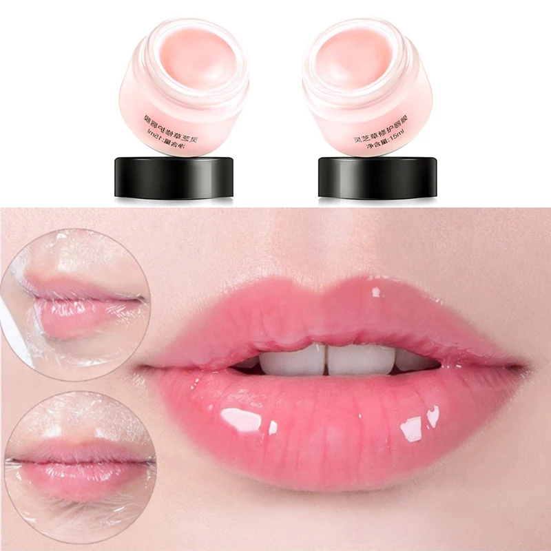 Collagen Lip Plumper Sleeping Mask Exfoliator Lips Balm Care Repair Lip