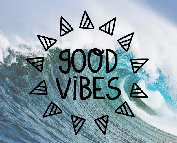 good vibes geometric triangle