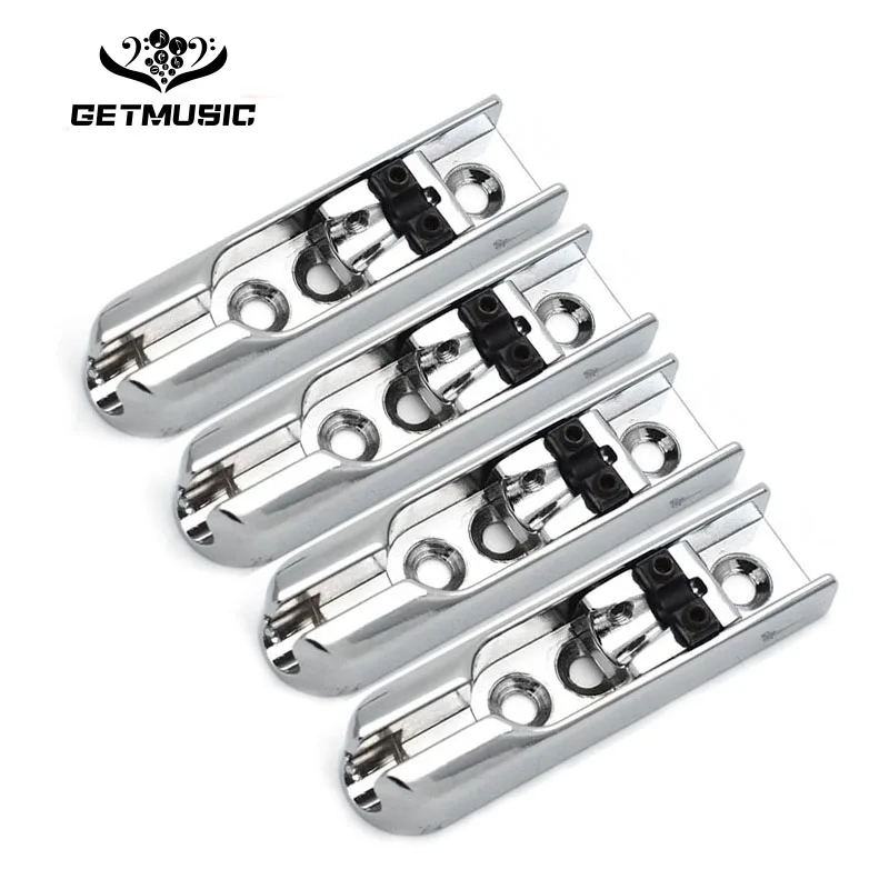 

Bass Bridge 4-Single String Bass Bridge 4pcs Individual Chrome 1set