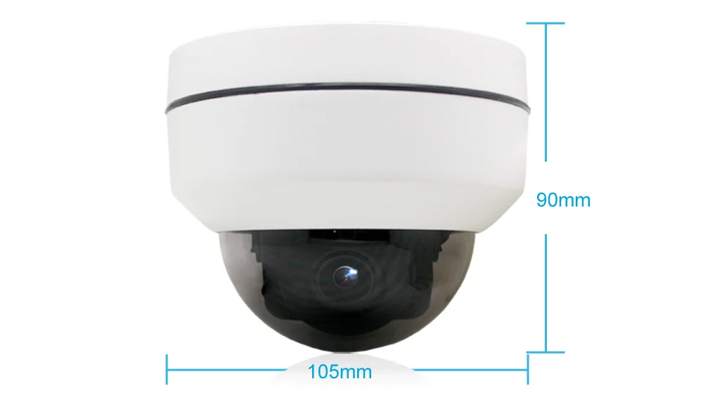 19201080 2MP WiFi PTZ Camera 4XZoom Auto High Resolution Waterproof Wireless  Infrared 1080P IP Dome Camera CamHi APP Indoor 3