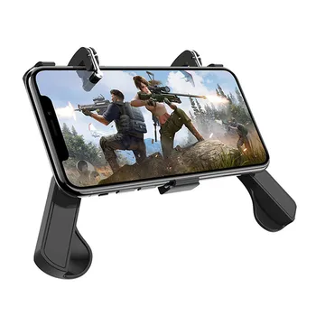 

Mechanical Foldable PUBG Mobile Gamepad Controller Metal Trigger Game Fire Button for Android IOS Smart Phone With Stand Holder