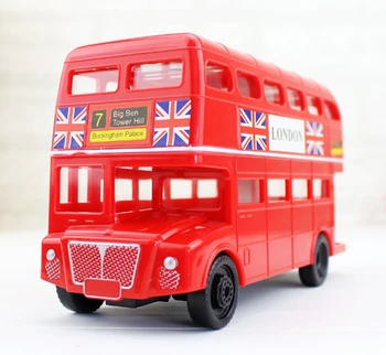 

Hot Sale British Double Decker Bus Piggy Bank Children 's Toy Money Box Home Decor Coin Jar Favor Craft Gift For Kids
