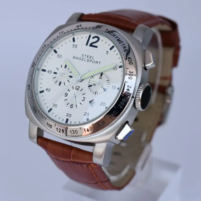 Мужские часы Топ бренд класса люкс мужские спортивные механические часы, кожа браслет модные мужские военные часы элегантные часы reloj hombre