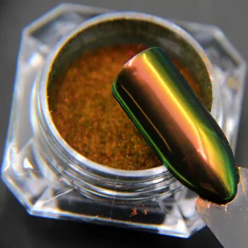 

1gram Gold Red Green Mirror Powder Chameleon Mica Powders Unicorn Multi Chrome Pigment Nail Glitters Powder Decoration