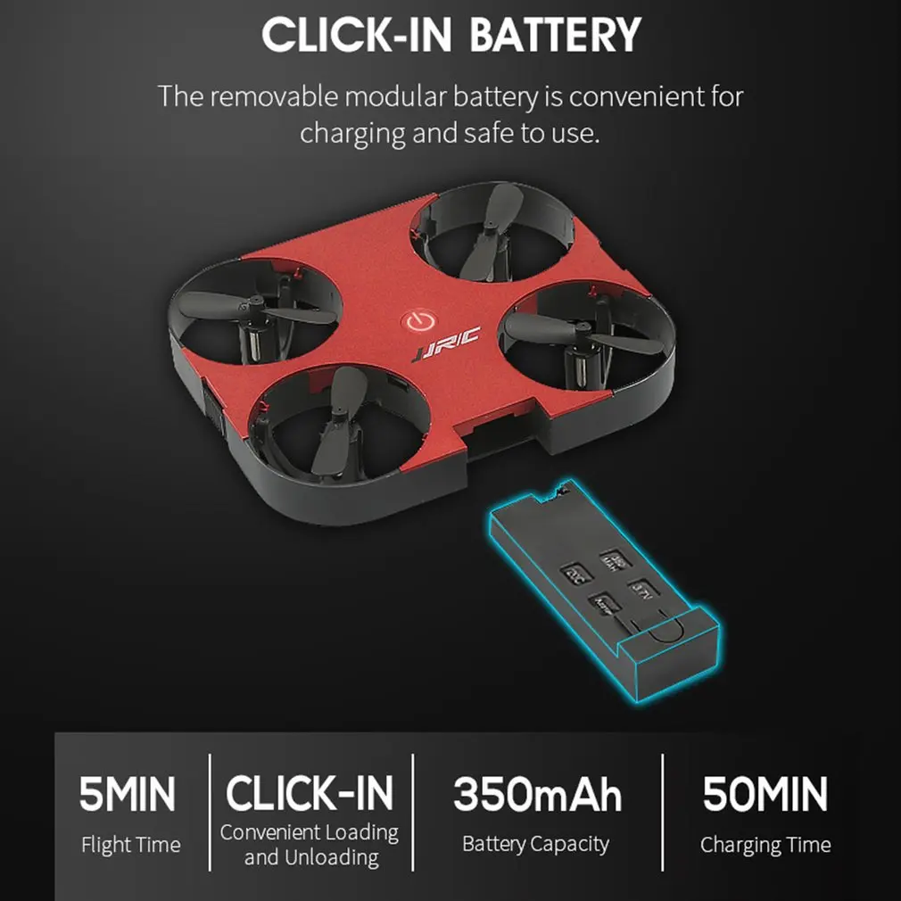 $22.31 JJRC H70 4CH PLANC Attitude Hold Mini Dron Toy With Foldable Arm Ultralight RC Quadcopter RTF Out