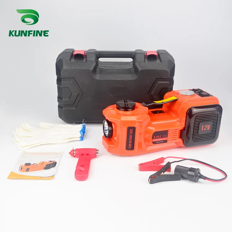 KUNFINE 12V 5Ton автомобильные электрические шины подъемные гнезда гидравлический