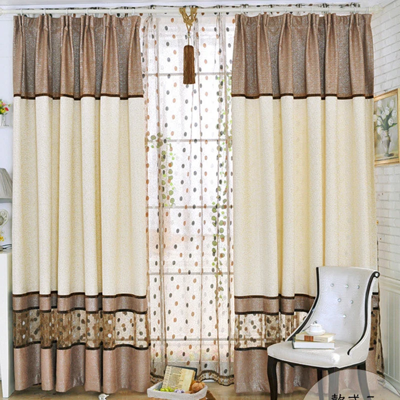 Cortinas de chenilla modernas de lujo con costura de Nido de Pájaro dormitorio sala de estar café ventana francesa tratamiento Cortinas WP221C Cortinas de chenilla modernas de lujo con costura de Nido de Pájaro dormitorio sala de estar café ventana francesa tratamiento Cortinas WP221C