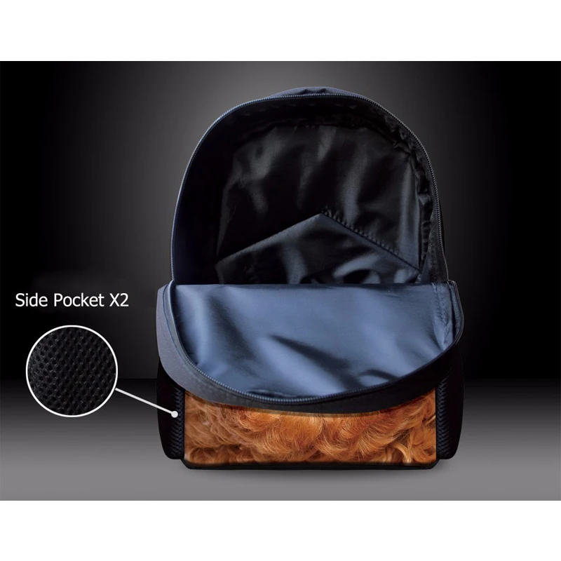 Рюкзак для мальчиков с 3D рисунком животных школьный ранец принтом Crazy Horse детей