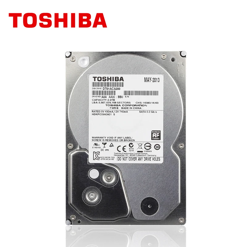 TOSHIBA Enterprise Grade 2TB Hard Drive disk 2T 2000GB Internal HDD HD ...
