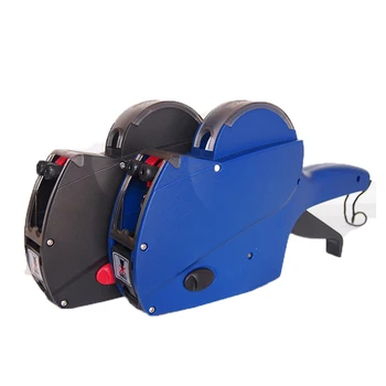 

Two-line Price Labeler 10 digits tag sticker pricing gun, refillable ink roller price labeller tool double lines marker