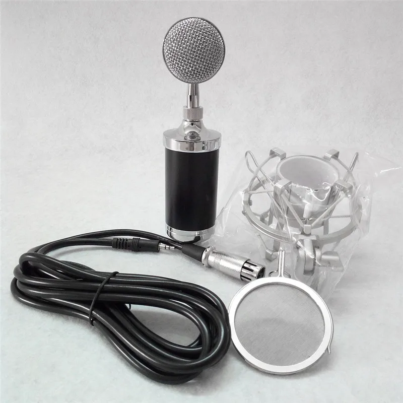 Конденсаторный звук Запись микрофон USB эхо Функция микрофон с микрофоном подвес+ Mic ветер Экран Поп фильтр