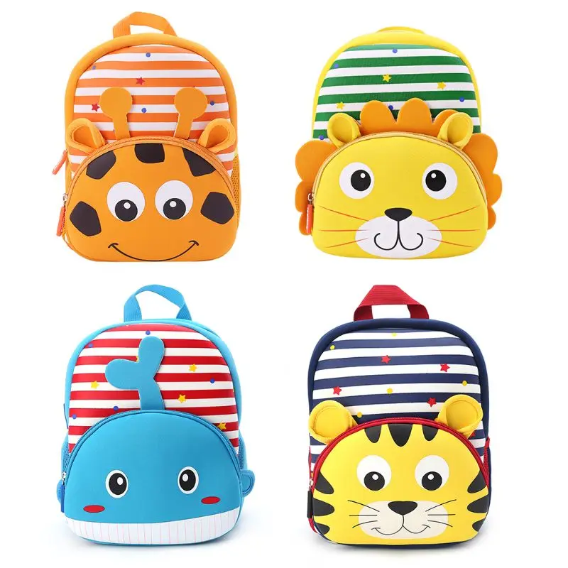 

THINKTHENDO Cute Kid Toddler Backpack Kindergarten Schoolbag 3D Cartoon Animal Bag