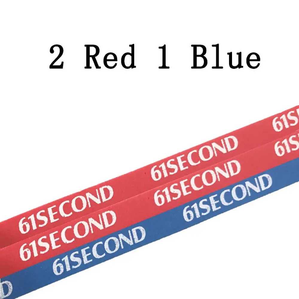 3 шт 61 секундная профессиональная губка для настольного тенниса/лента для настольного тенниса - Цвет: 2 Red 1 Blue