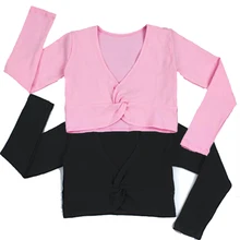 Г. Модная балетная гимнастическая трико для девочек свитер для танцев с длинными рукавами, топ, пальто Детская Одежда для танцев, куртка балетная накидка