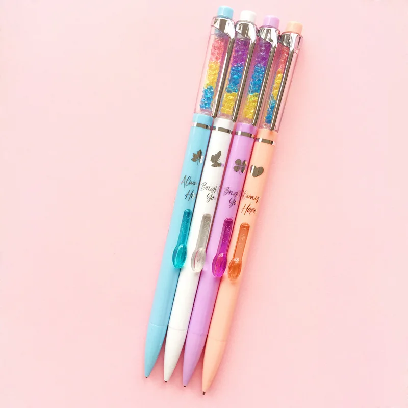 

2 pcs/lot Rainbow Diamond Press Mechanical Pencil Cute 0.5 mm Automatic Drawing Pen School writing Supplies Stationery gift