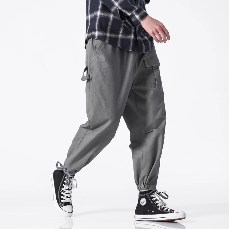 Summer Hip Hop pants men Streetwear Multi-Pockets Safari Style Fashion Cargo Pants New Cotton Casual Elastic Trousers Plus 5XL Summer Hip Hop pants men Streetwear Multi-Pockets Safari Style Fashion Cargo Pants New Cotton Casual Elastic Trousers Plus 5XL