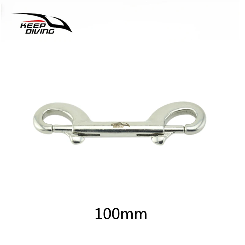 316 Stainless Steel Scuba Diving Double Ended Hook BCD Snap Hook Clip Bolt kit Quick Draw 90MM/100MM/115MM for Diving Equipment. 2