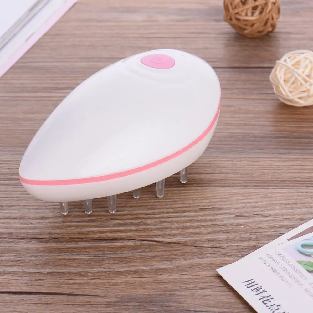 1pc Women Mini Electric Scalp Massage Comb Detangling Hair Brush Comb For Hair Care Health Care