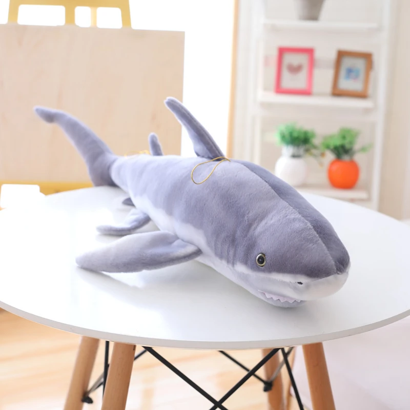 100/140cm New Style Simulation Grey Shark Plush Toys Big Fish Cloth doll Shark stuffed plush animals doll Children Birthday Gift 100/140cm New Style Simulation Grey Shark Plush Toys Big Fish Cloth doll Shark stuffed plush animals doll Children Birthday Gift