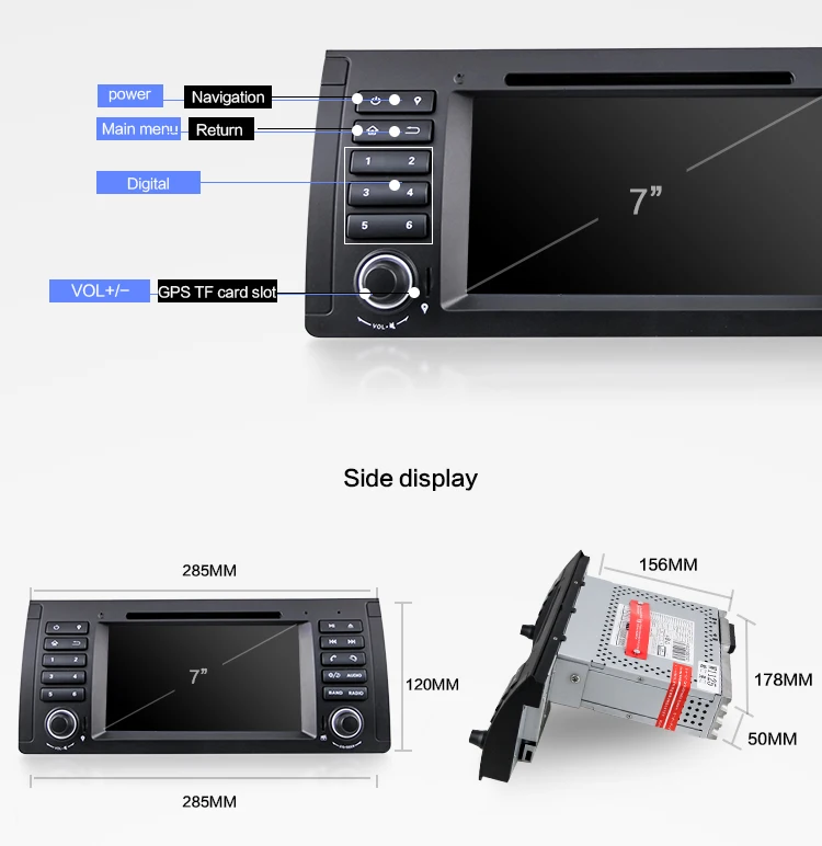 Best Eunavi single 1 Din 7 inch Car DVD player for BMW E39 E53 X5 E38 Car dvd gps with GPS Navigation car radio stereo audio video 3 Best Eunavi single 1 Din 7 inch Car DVD player for BMW E39 E53 X5 E38 Car dvd gps with GPS Navigation car radio stereo audio video 3