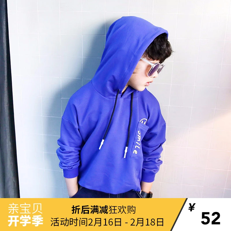 

The child of 2017 new spring children sweater in Childrens Boys cap sleeves 8006 Korean Chao Lian