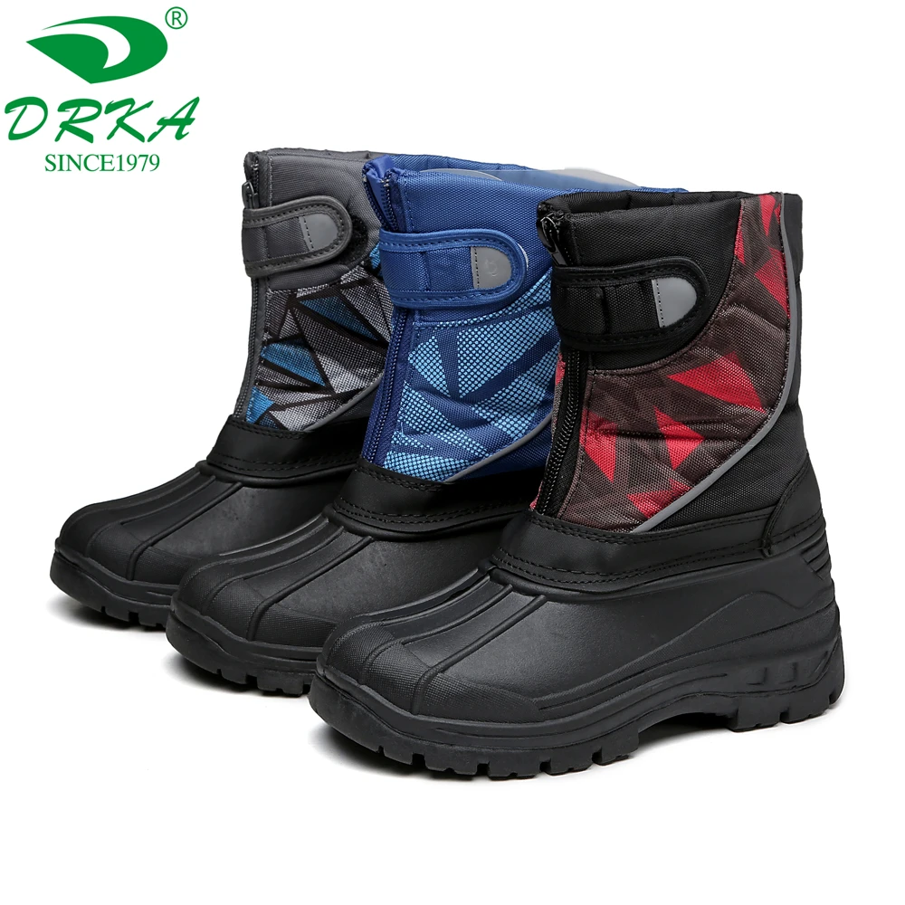 

DRKA children waterproof snow boot shoes kids warm ankle Winter Boots Snow Boots Wholesale Retail