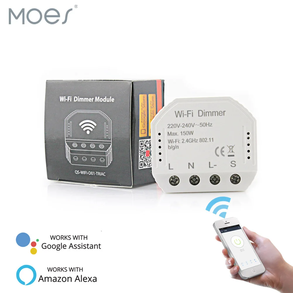  DIY Smart WiFi Light LED Dimmer Switch Smart Life/Tuya APP Remote Control 1/2 Way SwitchWorks with  - 33012242667