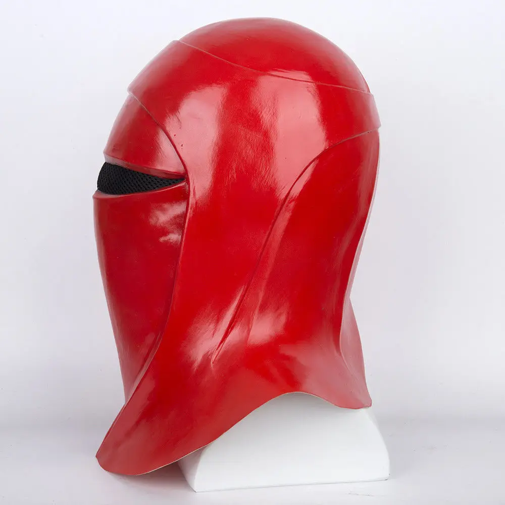 Star Wars Emperor's Royal Guard Soldiers Cosplay Mask Latex Full Head Red Helmet (1)