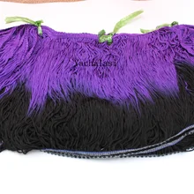 Trimming Loop-Bottom Purple YACKALASI Tassel Gradient-Color Rayon Lace Diy Dpe 25cm Black