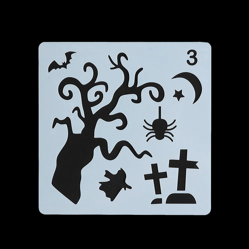

Halloween Theme Layering Stencils For Walls Painting Scrapbooking Stamp Album Decor Embossing Paper Card Template#3