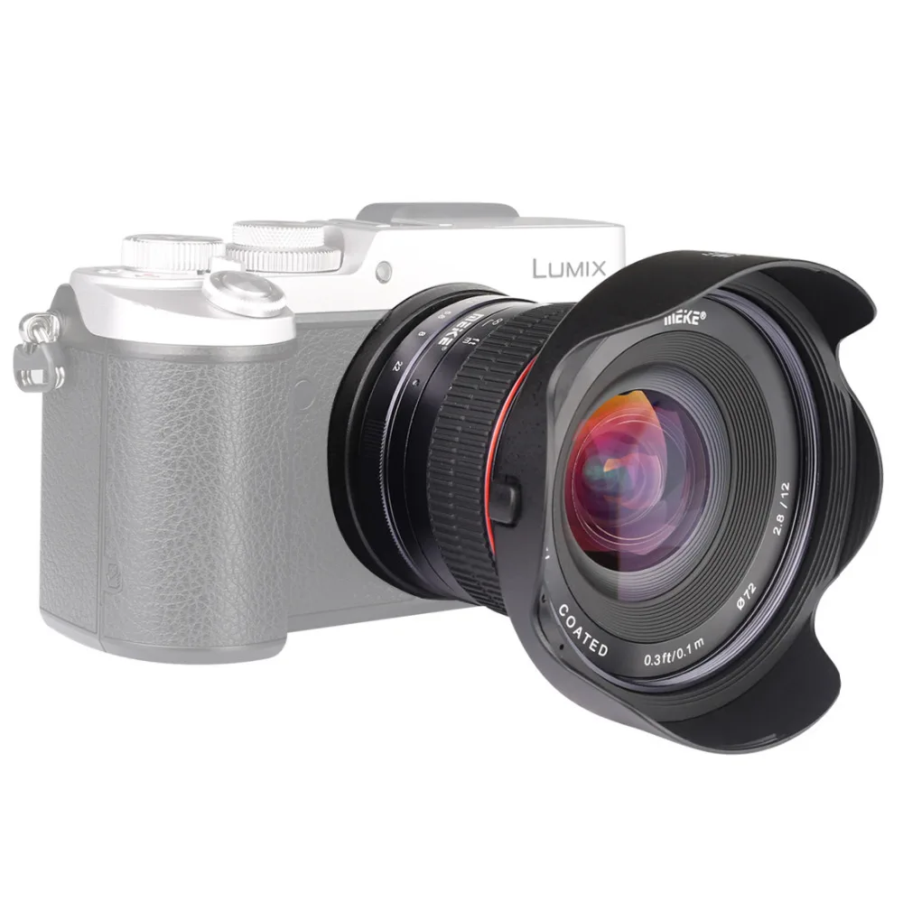 Meike 12mm f/2.8 Wide Angle Manual Focus Lens for Panasonic Olympus